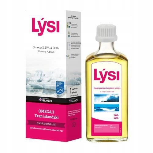 Ulje jetre islandskog bakalara s okusom tutti frutti 240 ml