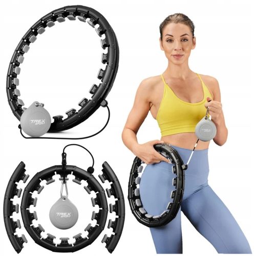 Smart Hula Hoop Masažer za Mršavljenje s Utegom Trex Sport