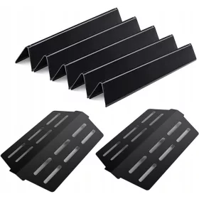   High-Quality Heat Reflector and Flavorizer Bars 44.5cm for Weber Genesis 300-330 Gas Grills - Replacement Parts for Weber Genesis E/S/EP 310 320 330 (with front control knobs), Heat Deflector 7621 655