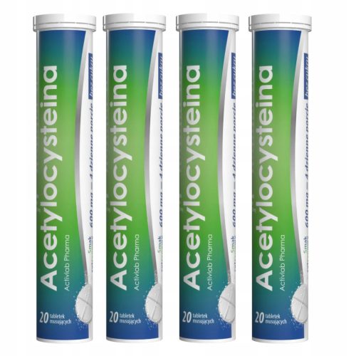 Acetilcistein Tablete 600mg - 20 tableta s okusom limuna, bez šećera