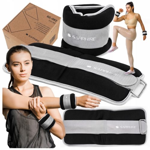  UTEGI za RUKE i NOGE 2x2kg set UTEGI za gležnjeve i zapešća VELCRO