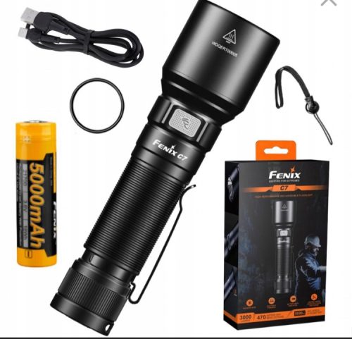 Fenix C7 Profesionalna LED svjetiljka 3000lm 470m USB-C + KIT