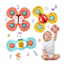    Fidget Spinner s vakuumom, senzorna igračka za kupanje - 3 komada