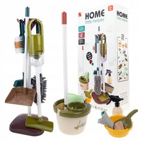   SET ZA ČIŠĆENJE ZA DJECU - VERTIKALNI USISAVAČ MOP KANTA + PRIBOR