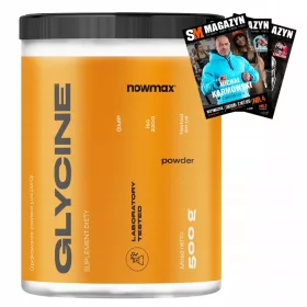   Nowmax® Glicyna 500 g - Aminokiselina za Sportaše i Zdraviji Život