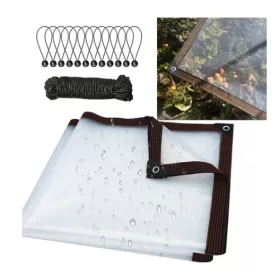 HDPE CERADA PROZIRNA 4x6m + Set gumica s lopticama