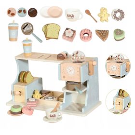 Dreveni baristički set za kavu sa drvenim aparatom (W059)