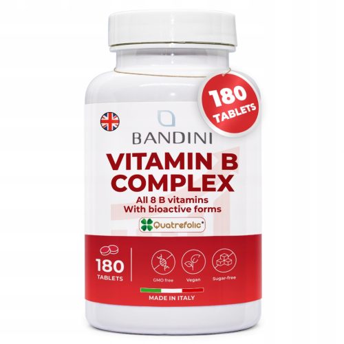 Vitaminski kompleks B, Bandini Pharma - 180 tableta za 6 mjeseci
