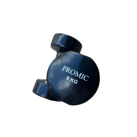    Set bučica 18KG, lijevano željezo u crnoj gumi, 2 X 9kg PROMIC