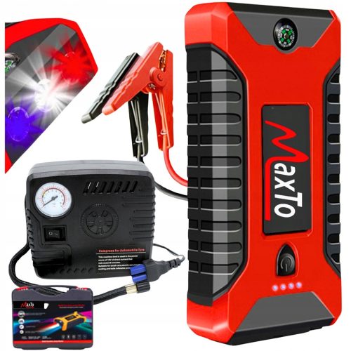 AKUMULATOR ZA PALJENJE + KOMPRESOR ZA MOTOR + POWERBANK + SVJETILJKA + KOMPAS