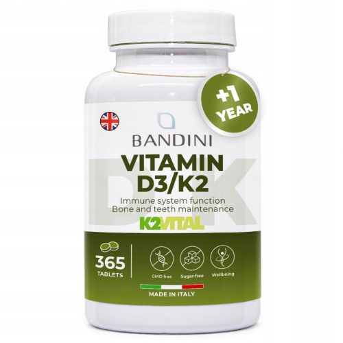 Bandini Pharma Vitamin D3 + K2: Vaš svakodnevni dodatak za kosti i imunitet