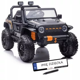    VELIKI automobil na baterije Off-road Buggy 4 motora 45 W Kožni EVA kotači LED diode