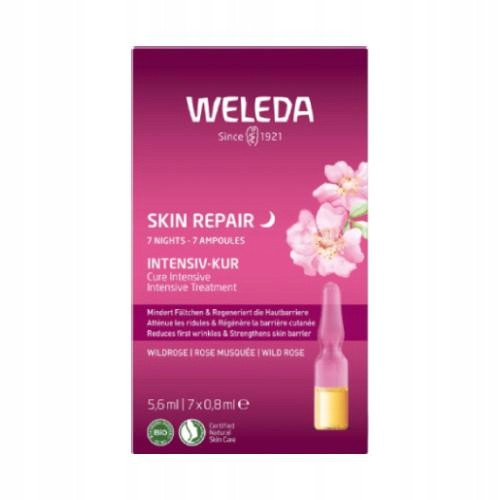 WELEDA Intenzivni tretman za obnovu kože s divljom ružom, 7x0,8ml