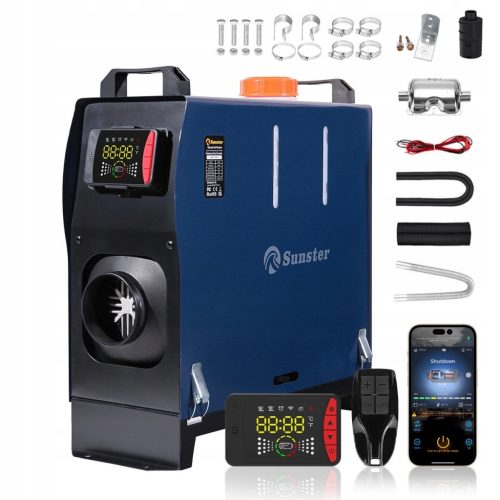 WEBASTO ULJNI GRIJAČ 8KW PARKING GRIJANJE PUHALO 12/24V BT LCD