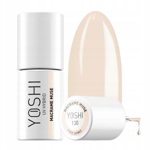YOSHI FREE SPIRIT KREMASTI BEŽ HIBRIDNI LAK ZA NOKTE 130 MACRAME MUSE 6 ml