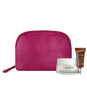    Collistar Set Attivi Puri Collagen Malachite Collagen Cream Balzam krema za lice + Attivi Puri Hyaluronic Acid Eye Contour gel za oči + kozmetička torbica