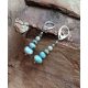Larimar naušnice Bali srebro, jedinstvena prilika