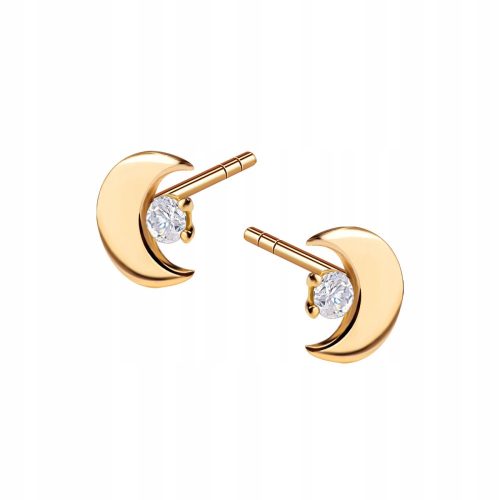 Zlatne Verona naušnice s cirkonima - Elegantne naušnice od 0,333 zlata s prekrasnim cirkonima. Ove naušnice na štapiću savršen su dodatak vašem outfitu. Sa svojom masom od oko 0,75 g, visinom od 8 mm 