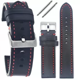 Univerzalni Gruny kožni remen za sat Tekla T-103.01R 22 mm