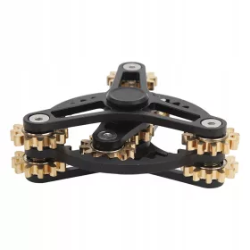    Bearing Gear Finger Toy Meditation Anxiety Reduction 3 Gear black