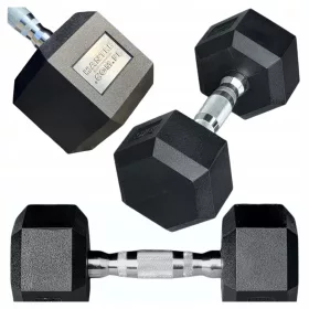  Obložene/gumirane fiksne bučice DUMBS-COM-PL 1x 8 kg