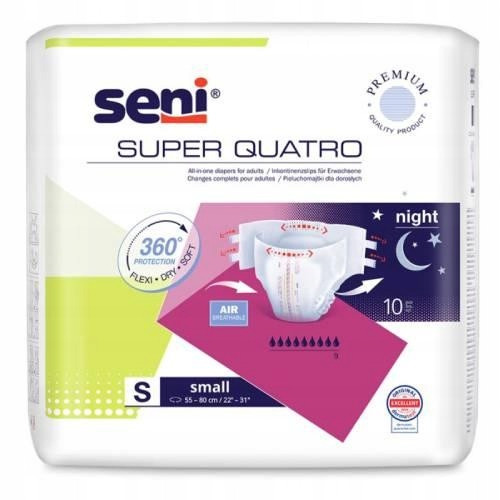 Pelene za odrasle Seni Super Quatro S, 10 kom
