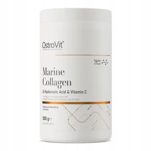 Marinski Kolagen s Hijaluronskom Kiselinom i Vitaminom C 500g - Okus Manga i Ananasa