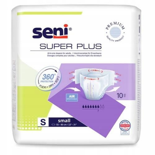 Super Plus Pelene za odrasle SENI, veličina S, 10 komada