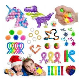 ZESTAW ANTISTRES IGRAČAKA FIDGET TOYS BUBBLE 40 kom