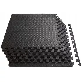    PUZZLE PODLOGA ZA VJEŽBE U TERETANI, DEBLJA, PROTUKLIZNA ZA OPREME, 6 KOM.