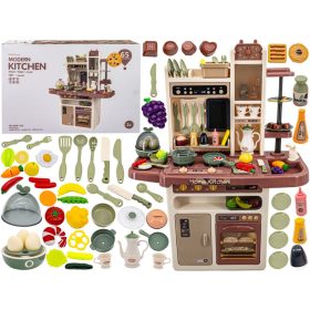   Multifunkcionalna Kuhinja Za Djecu s Jajowarom i Pekilnicom - Steam Sound Hladnjak - Bež