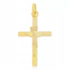 Zlatni križić s Isusom, žuto zlato pr. 333