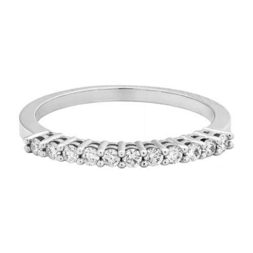  PRSTEN OD BIJELOG ZLATA 0.585 sa 11 DIJAMANTA 0.27ct + IGI CERTIFIKAT