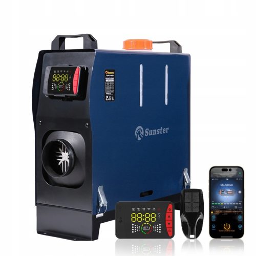 BENZIN PLIN GRIJAČ WEBASTO ULJNO PUHALO 8KW 12/24V BLUETOOTH LCD