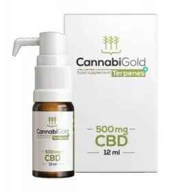    CBD konopljino ulje 5% HemPoland CannabiGold Terpenes+ 500 mg 12 ml