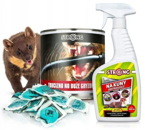MARTEN CONTROL ODBIVAČ KUNA + OTROV ZA VELIKE GLODAVCE 2X150G JAKO
