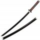 Ratnički mač sklopivi crno ružičasta katana sklopiva uvlačiva 105 cm 1 kom