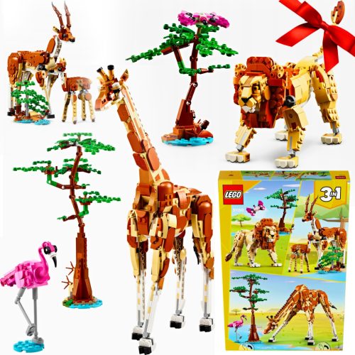 LEGO Creator Set Safari Animals Lion Giraffe Moving Gazelles as a Gift