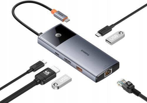 Baseus Metal Gleam 6-u-1 USB Hub Adapter