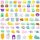 72 MOCHI SQUISHY FIDGET TOY SMASHES, paket od 72 komada