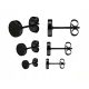 CRNE KIRURŠKE NAUŠNICE 3 para PELLETS 3,4,5 mm