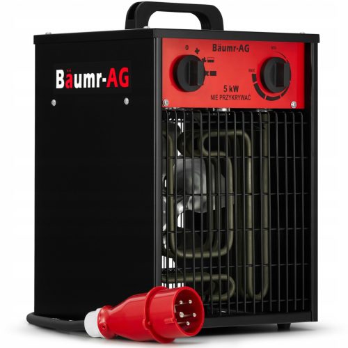 Električni grijač BAUMR-AG 5kW 5000W s ventilatorom 400V snaga