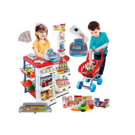  Supermarket igračaka s blagajnom i kolicima