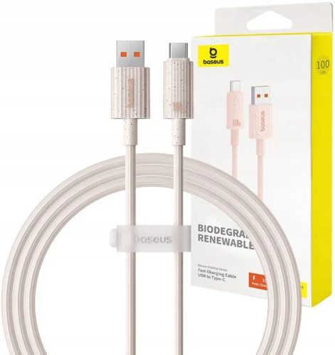 Baseus USB - USB tip C kabel 1 m ružičasti