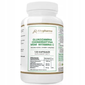   AltoPharma Glukozamin, Hondroitin, MSM i Vitamin C - 120 kapsula za jače kosti i zglobove