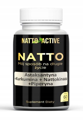NATTO Active s astaksantinom, kurkuminom i piperinom - 60 kapsula