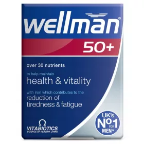   Wellman 50+ Vitabiotics - Dodatak Prehrani za Muškarce Starije od 50 Godina, 30 Tableta