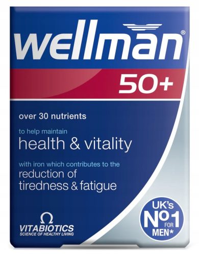 Wellman 50+ Vitabiotics - Dodatak Prehrani za Muškarce Starije od 50 Godina, 30 Tableta