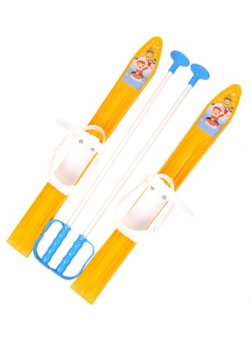 Skije s kijevima za djecu za učenje skijanja, 60 cm
