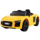 Audi R8 Električni Spyder Žuti EVA Daljinski Upravljač Radio MP3 LED
